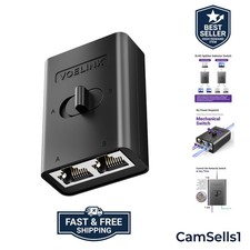 1000Mbps Passive Ethernet Selector, Ethernet Switch, 1-Pack Power-Free Pass...