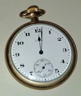 Vintage 1921 Elgin pocket watch with leather case