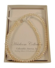 Girls Freshwater Pearls Strand with Sterling Silver Clasps 15 Inches