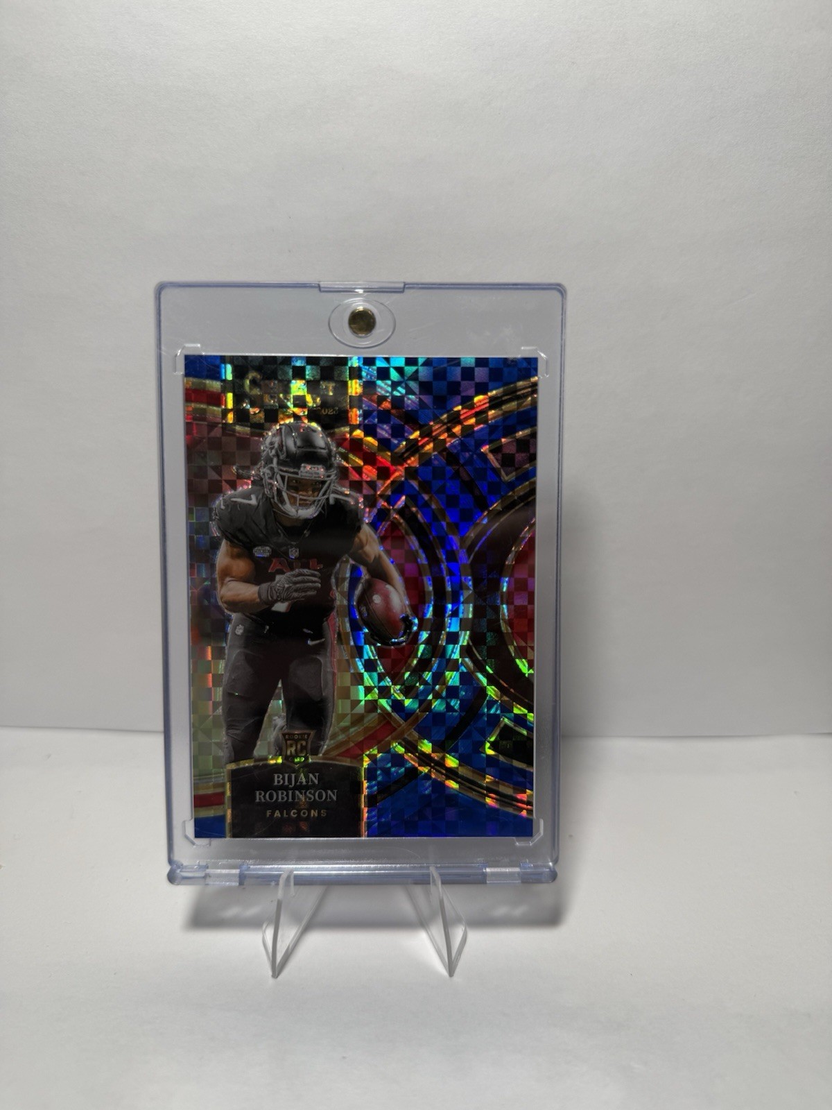 2023 Panini Select - Premier Level Bijan Robinson #180 Blue Prizm /149 (RC)