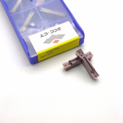 10pcs ZCC KGT400 YBG205  4.0mm CNC Slot cutting blade Carbide Inserts Origina