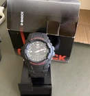 Casio G Shock Grey Dial Resin Men's Watch Red /￼Black