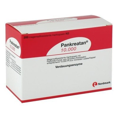3x PANKREATAN 10.000 magensaftresistente Hartkapseln 200 ST PZN 6890012