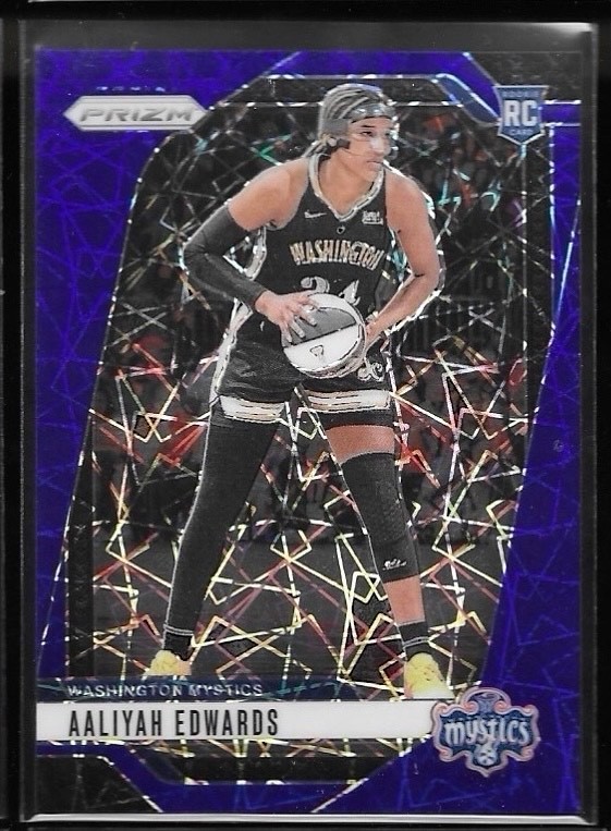 2024 Panini Prizm WNBA - Aaliyah Edwards #70 Blue Velocity Prizm (RC)