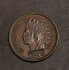 1892 Indian Cent Choice BU Red Brown Mostly Brown.........Lot  5648