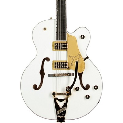Gretsch Falcon Hollow Body with StringThru Bigsby Electric Guitar White