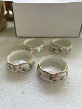 Lenox Belleek Antique Porcelain Salt Cellar Set of 4