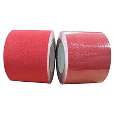 Red Anti Slip Safety Grit Non Slip Tape 3.93 in x 16.4 Ft Highest Traction fo...