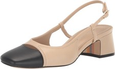 Sam Edelman Tarra Women's Summer Sand/Black Pumps NW/OB 6M