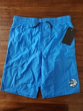 NWT Boys Hurley Hybrid Quick-Dry Blue Swim Trunks - Size M