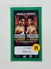 BOXING MEDIA PRESS CREDENTIAL MANNY PACQUIAO & ERIK MORALES (2005)