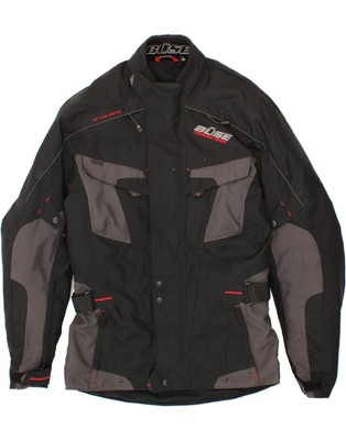BUSE Herren Racer Jacke UK 38 Medium Schwarz Colourblock Polyester CM22