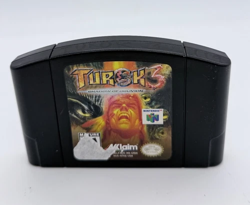 Turok 3: Shadow of Oblivion (Nintendo 64, N64 2000) Tested & Working