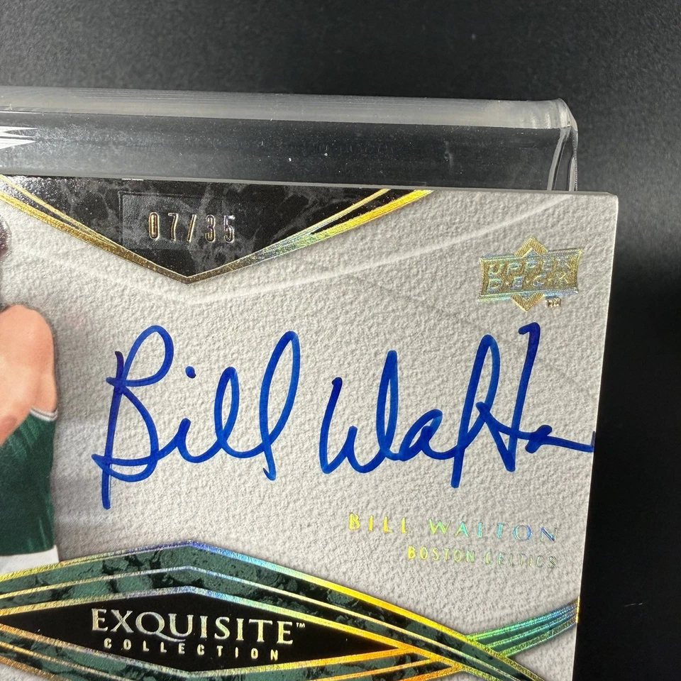 Bill Walton 2008-09 UD Exquisite Collection Auto Autographs /35 - Image 3 of 4