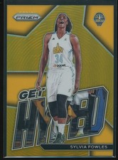 Sylvia Fowles 2023 Panini Prizm WNBA Get Hyped Gold Prizm #15