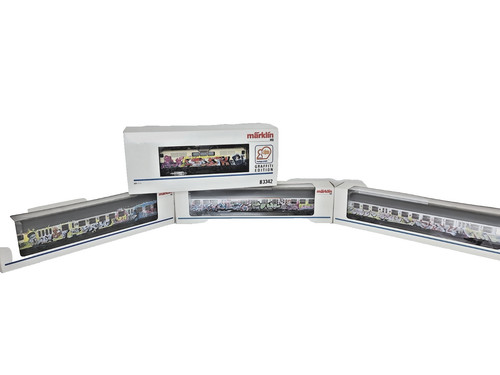 Marklin Ho - Graffiti Edition, Lok 83342 mit 3  Waggons 84257, 84255,84256 | Zustand: Neu