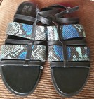 NWT Naturalizer Fianna Size 9.5M Flat Strappy Sandals Shake Embossed  — photo 1
