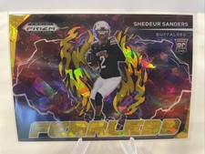 2025 Panini Prizm Draft Picks - Shedeur Sanders Fearless Gold Ice #F-SSS