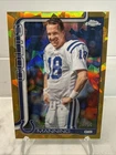 PEYTON MANNING 2025 TOPPS CHROME SAPPHIRE GOLD REFRACTOR VARIATION /50 SSP Colts