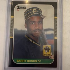 1987 Donruss Baseball Card #361 Barry Bonds Pittsburgh Pirates Rookie NM. rookie card picture