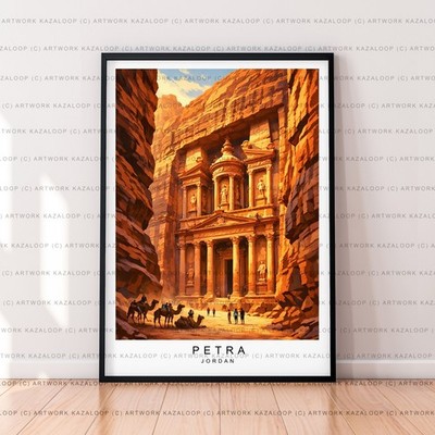 Petra Jordan ungerahmter Illustrationsdruck Petra Poster Kunst Architektur
