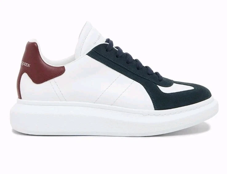 Alexander McQueen — Alexander McQueen Men Retro Suede & Leather Oversized Sneaker, Size 6.5US (39.5)