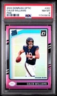 2024 PANINI DONRUSS OPTIC PINK #201 CALEB WILLIAMS ROOKIE RC PSA 8