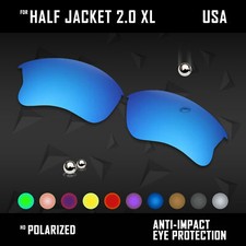 Anti Scratch Polarized Replacement Lens for-Oakley Half Jacket 2.0 XL OO9154 Opt