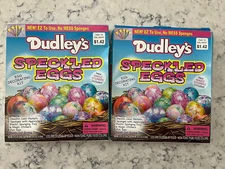 2005 Dudley's Speckled Eggs Set Of 2 Decorating Kits Colors Dozens Easter