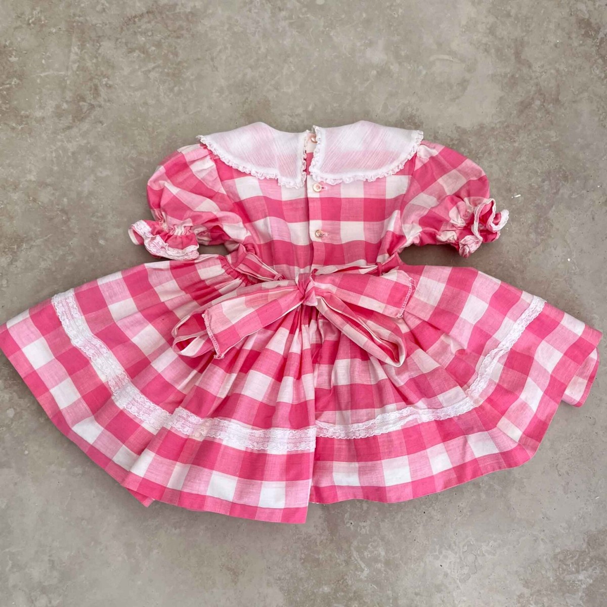 strapless open back dress Peeps Pink Gingham Chloe Dress by Classic Whimsy - Dresses main image 1
