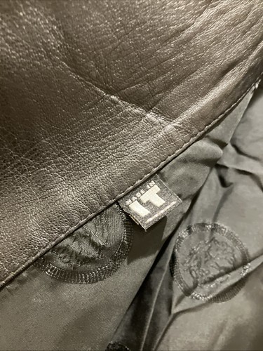 Gianni Versace Versus Vintage Studded Leather Jacket Black Size 40 - Picture 12 of 16