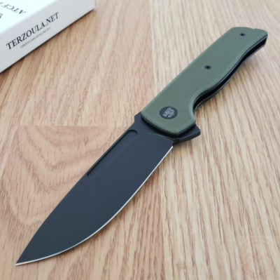 Terzuola Knives ATCF Lite Folding Knife Nitro-V Steel Blade OD Green G10 Handle