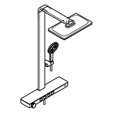 GROHE rain shower system Aqua Pure 100962DC00...