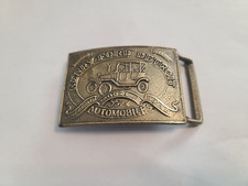 Vintage, Belt Buckle, Henry Ford, Detroit, Record Year, Model T, Ford Automobile