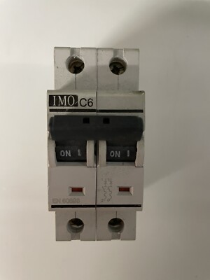IMO C6 D2 EN60898 Miniature 2 Pole Circuit Breaker