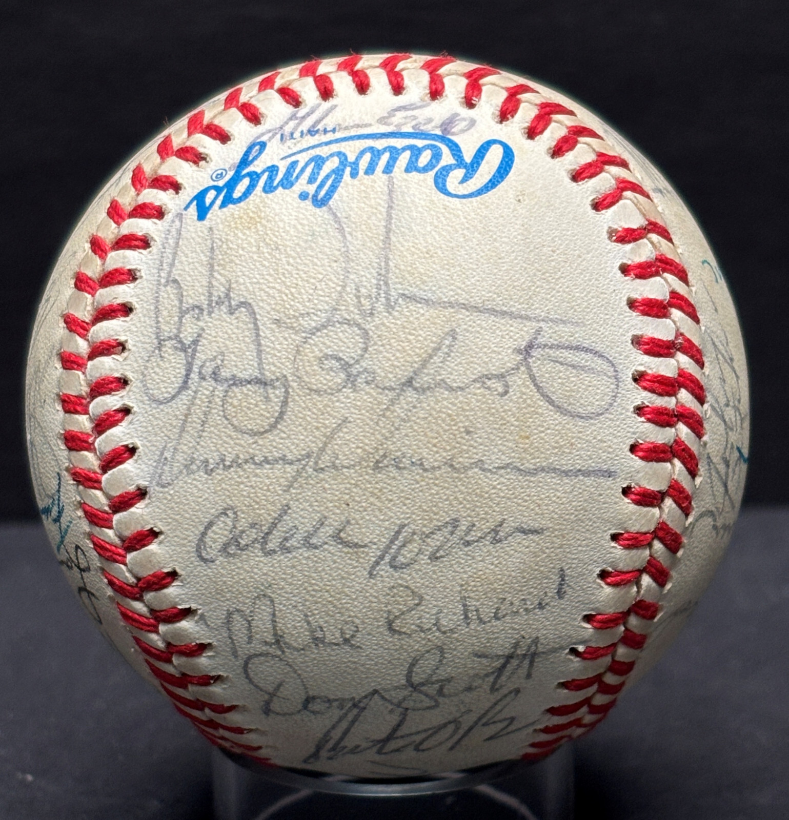 1983 Texas Rangers Team-Signed Baseball Autograph Auto PSA/DNA AP06619 view 3