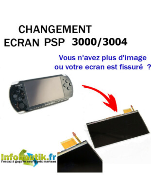 Écran LCD De Remplacement Pour PSP Slim & Lite 3000/3004 - Compatible Sony - Neuf