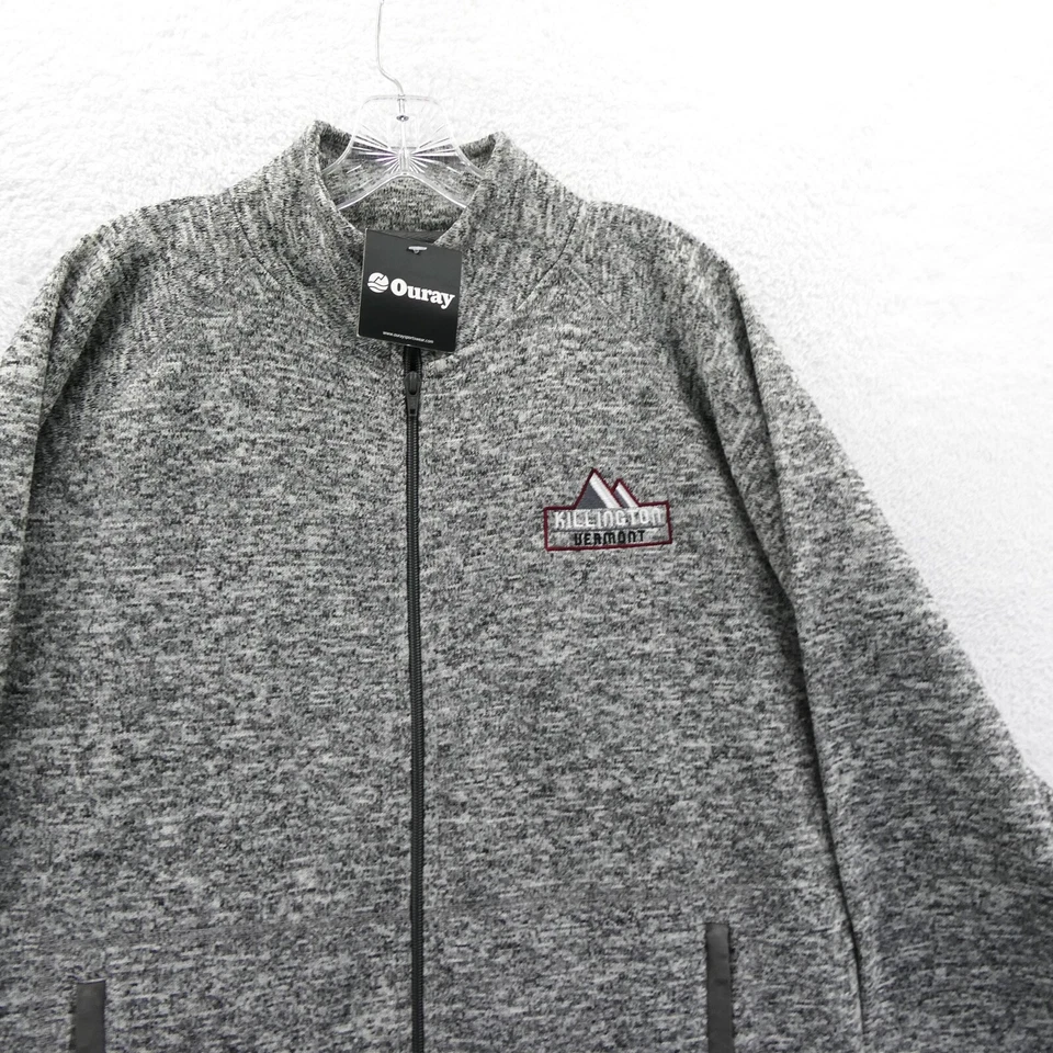 Chaqueta polar Vermont para hombre grande cremallera completa suéter Ouray sudadera naturaleza nueva Foto 4 de 4