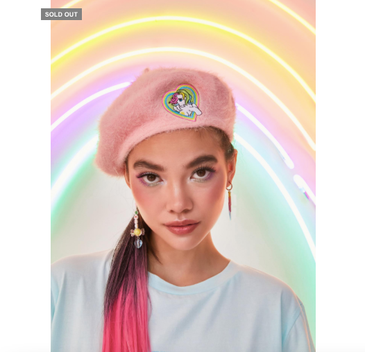 Little Pony RAINBOW LOVER FUZZY BERET 