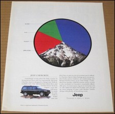 2000 Jeep Cherokee Sport Print Ad 1999 Car Suv Automobile Advertisement Vintage