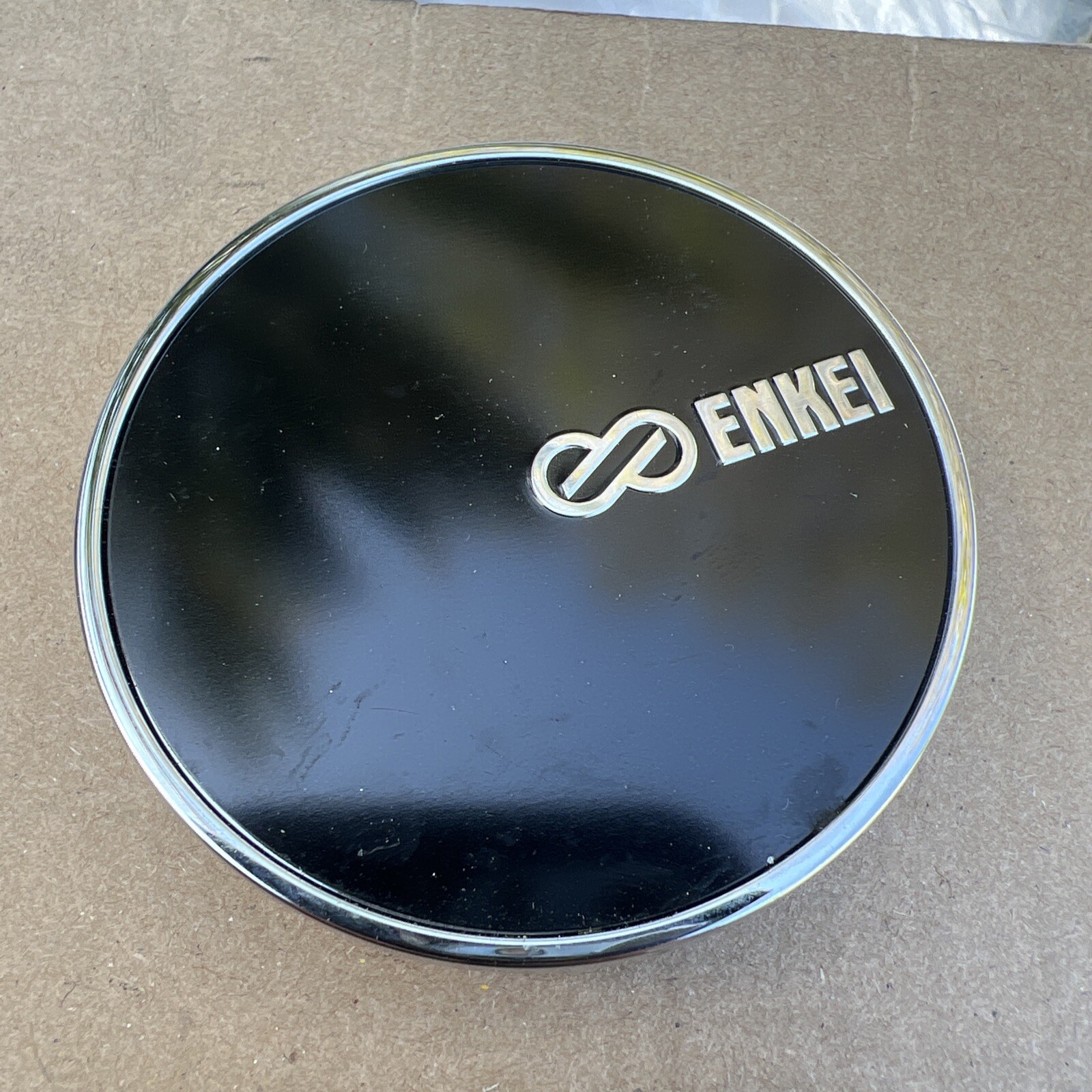 ENKEI Custom Wheels Gloss Black Wheel Rim Hub Dust Cover Center Cap CC-176-image