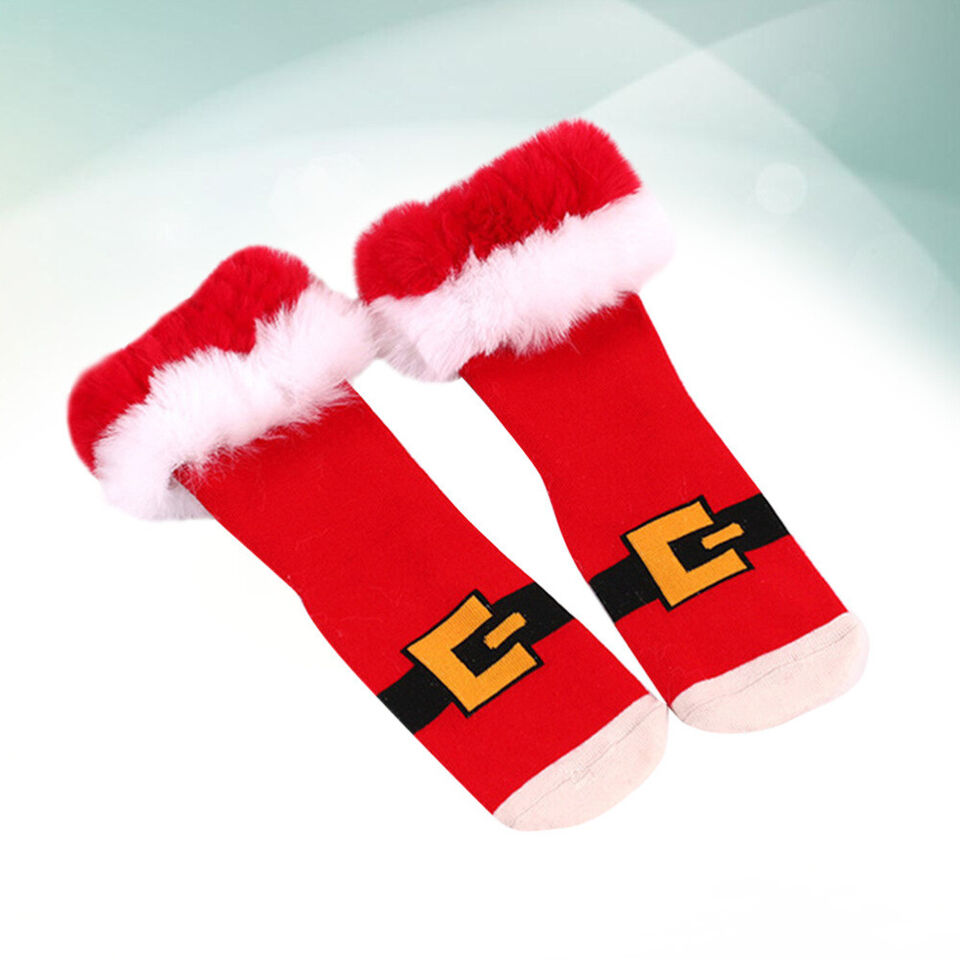 Fluffy Warm Athletic Socks Xmas Kids Knitting Christmas | eBay