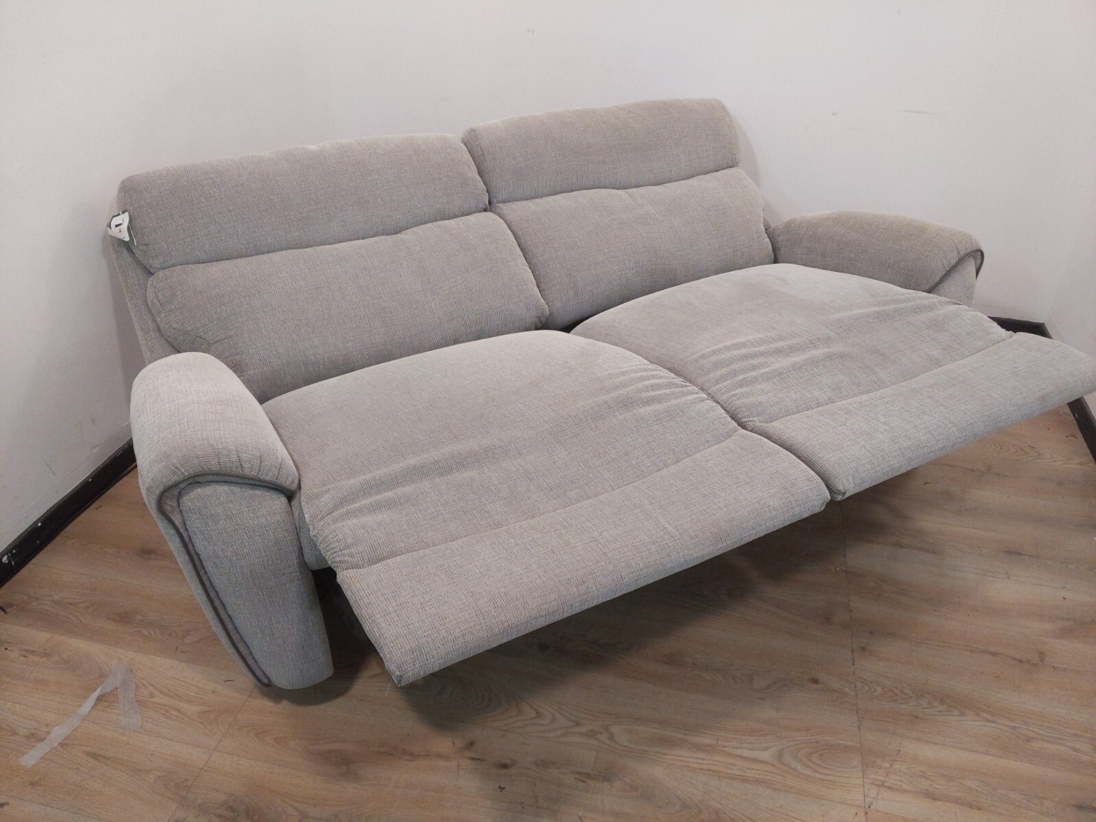LaZBoy Pittsburgh 3 Seater Power Recliner Sofa Mission/Snake Grey RRP