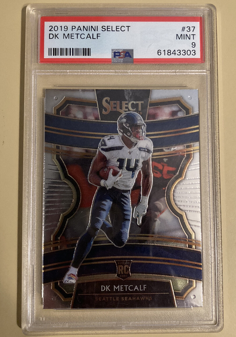 2019 Panini Select - Concourse Tri-Color Prizm #37 DK Metcalf /199 (RC) PSA 9