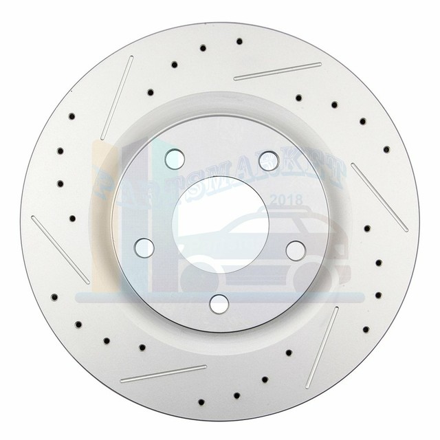 2X Front & 2X Rear Brake Discs Rotors For 20092017 Jeep Patriot Drill