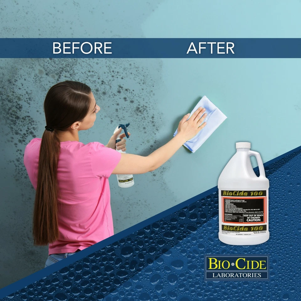 Biocide 100 Multi-Purpose Disinfectant Spray | DIY Mildew and Fungi Remover - Image 3 of 4