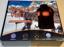 Genovega Bundle, Heated Vest Unisex Small with USB Battery & Heated Socks