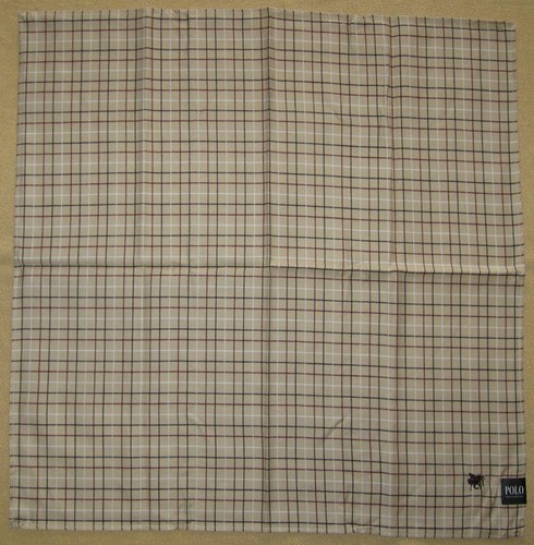 POLO BRITISH COUNTRY SPIRIT *Check Scarf Handkerchief 50cm /SINSEMR - Picture 4 of 5