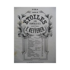 Ketterer E. Le Canto Del Vivac Piano 4 Manos ca1865