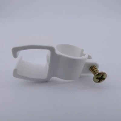 GARDINEN RÖTTGER U-Schienenhalter für Gardinenstangen 28mm - Träger weiß